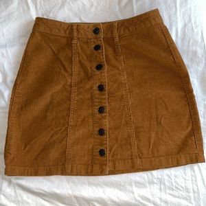Tan corduroy skirt